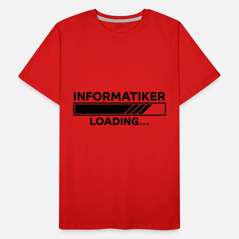 Informatiker Spruch Lustige Programmierer Geschenk Männer Premium Bio T-Shirt