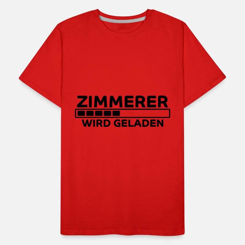 Zimmerer Spruch Zimmermann Witz Zimmerer Geschenk Männer Premium Bio T-Shirt