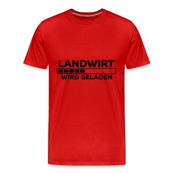 Landwirt Spruch Traktor Lustiges Landwirt Geschenk - Männer Premium Bio T-Shirt - Rot - Vorne - Damien (186cm)