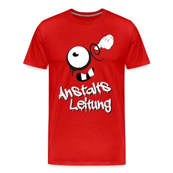 Anstaltsleitung - Männer Premium Bio T-Shirt - Rot - Vorne - Damien (186cm)