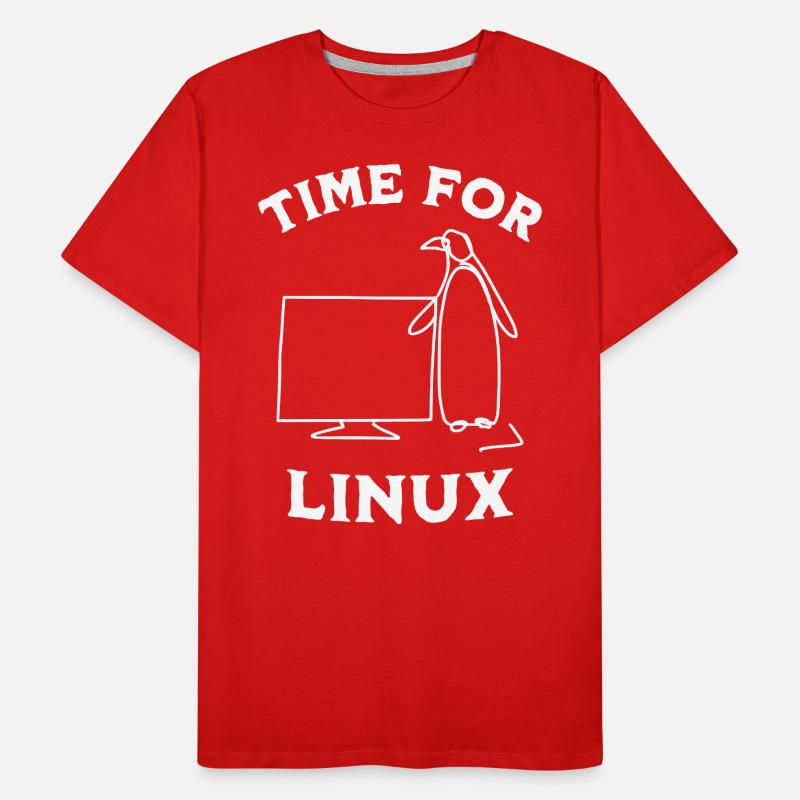 L’heure est à Linux et aux logiciels libres T-shirt bio Premium Homme