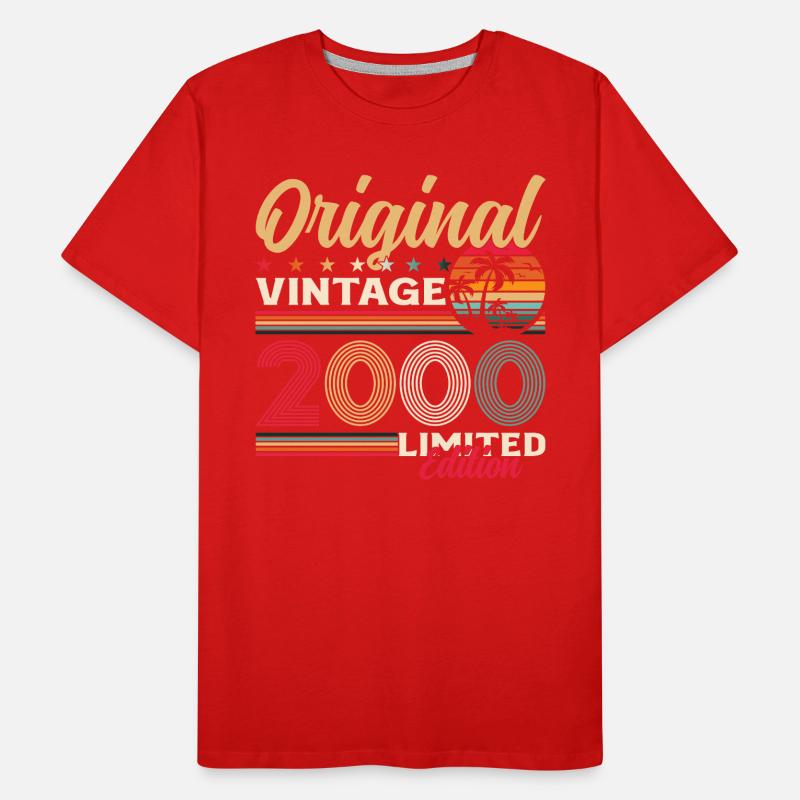 25. Geburtstag Geschenk Mann Original 2000 Männer Premium Bio T-Shirt