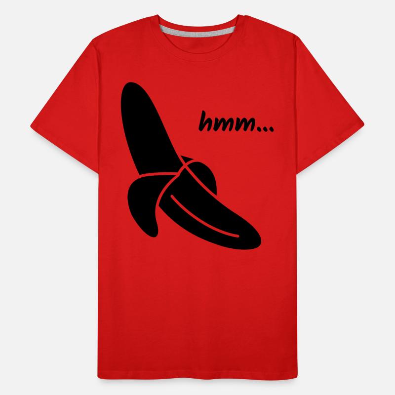 Hmm Lecker Banane Geschenk Männer Premium Bio T-Shirt