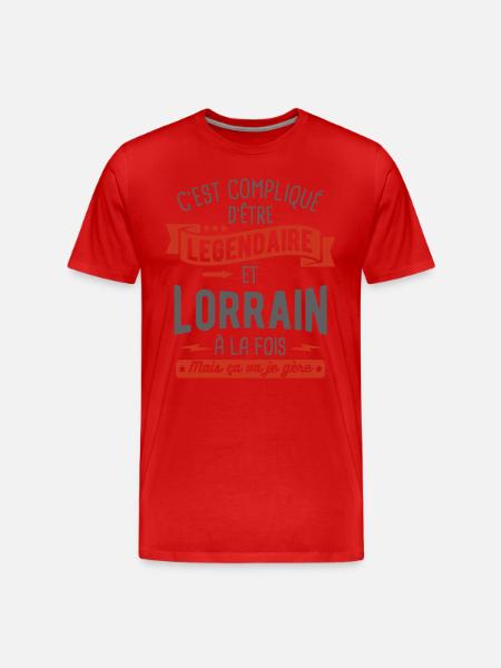légendaire et lorrain - T-shirt bio Premium Homme -