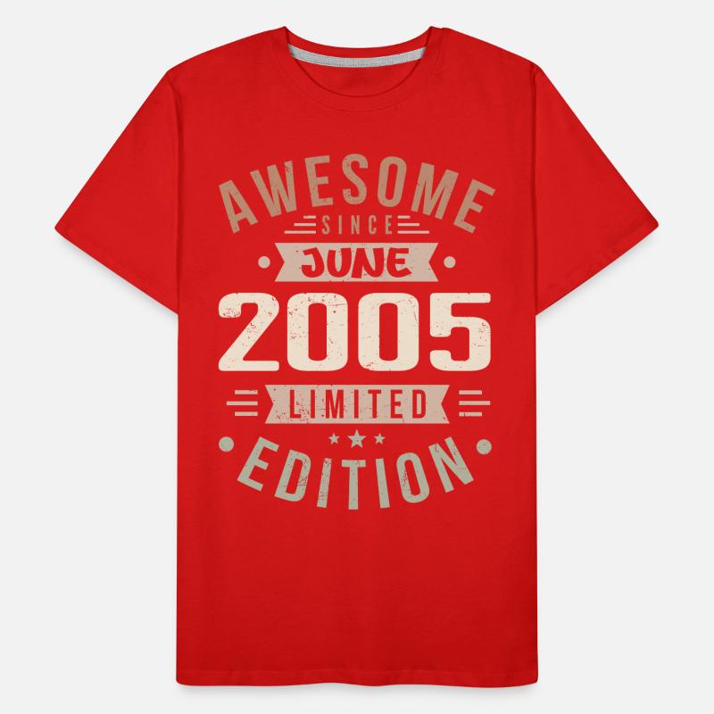 Juni 2005 Geburtstag Juni 2005 Geschenk Juni 2005 Männer Premium Bio T-Shirt