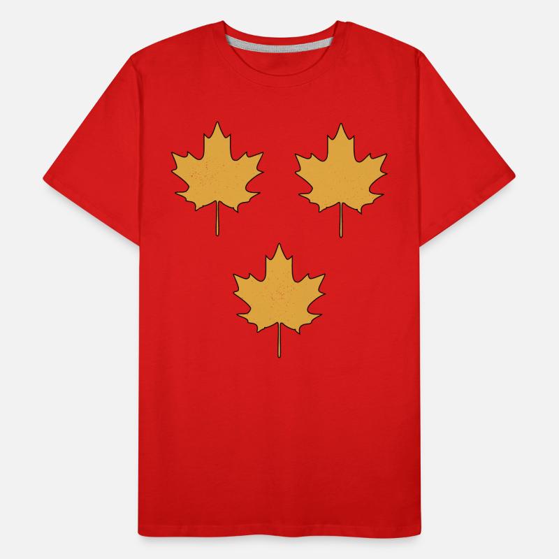 maple leaf pattern Men's Premium Organic T-Shirt