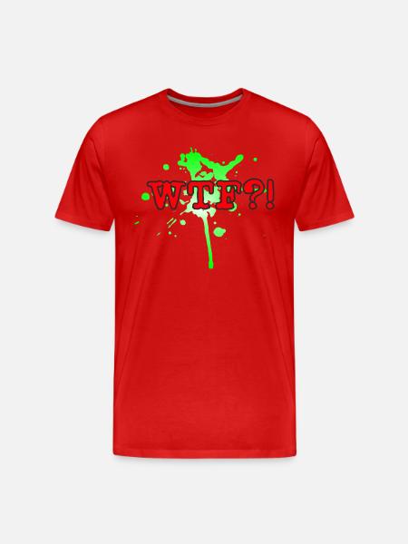 WTF - Männer Premium Bio T-Shirt - Rot