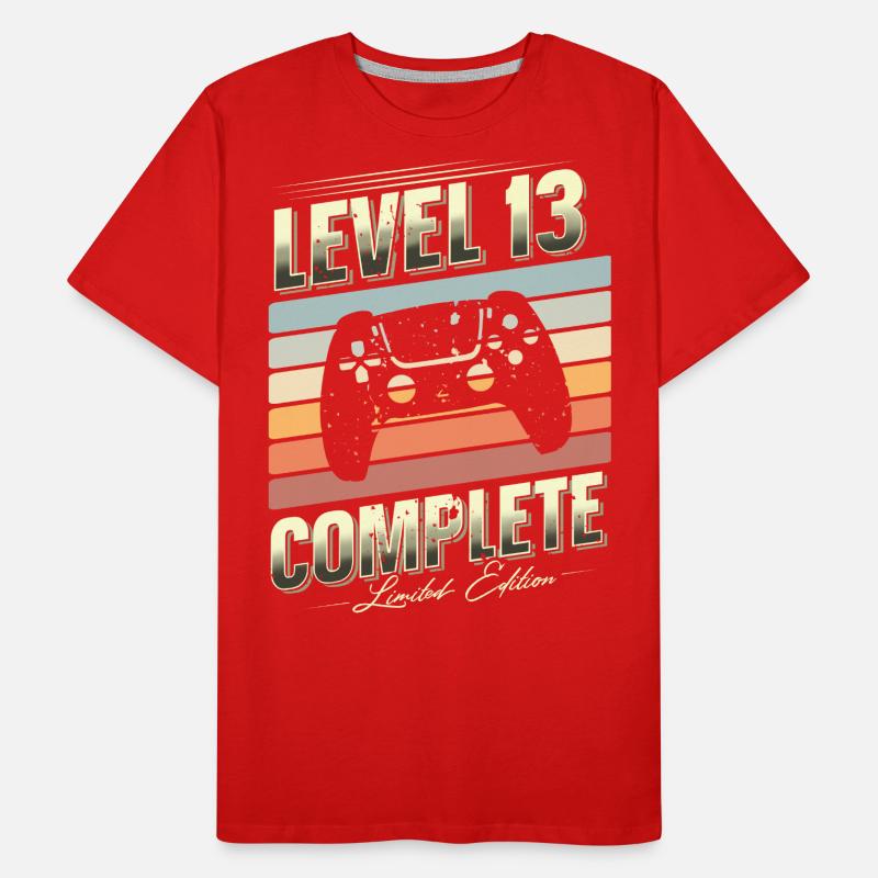 13th Birthday Level 13 Édition limitée complète T-shirt bio Premium Homme