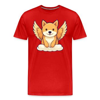 Pastèque fraîche - design avec des lunettes de soleil et - T-shirt bio Premium Homme - rouge - Devant - Damien (186cm)