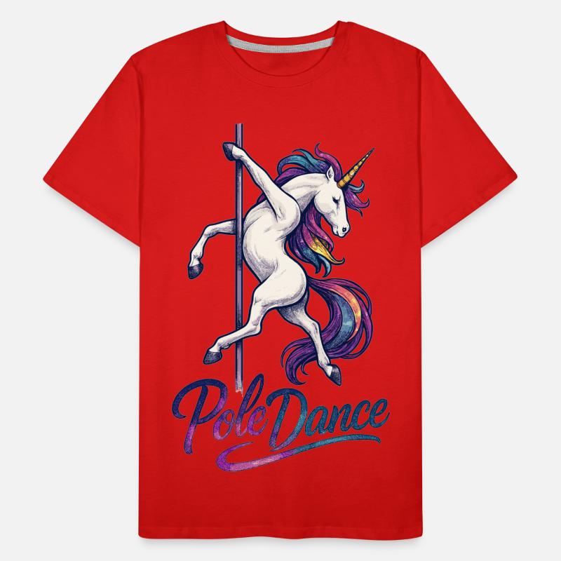 Pole Dance Licorne Pole Dancer Pole Gift T-shirt bio Premium Homme