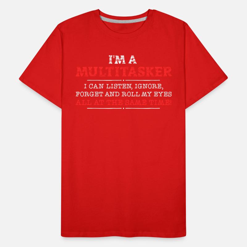 Ich bin ein Multitasker Männer Premium Bio T-Shirt