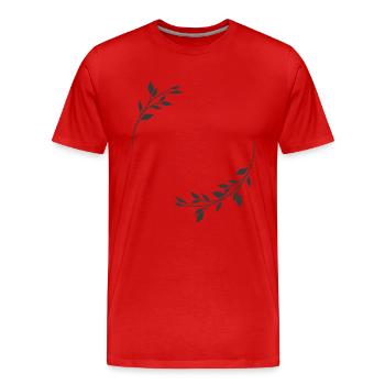 Symbole de mariage - T-shirt bio Premium Homme - rouge - Devant - Damien (186cm)