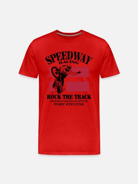 speedway - Denmark - Männer Premium Bio T-Shirt - Rot