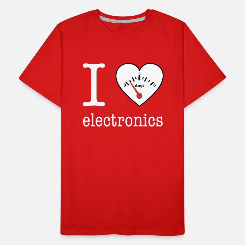 I love Electronics - electronics / gift idea Men's Premium Organic T-Shirt