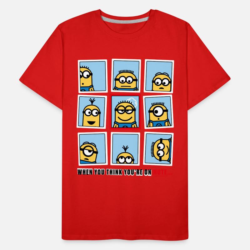 Minions Home Office Problems Men's Premium Organic T-Shirt