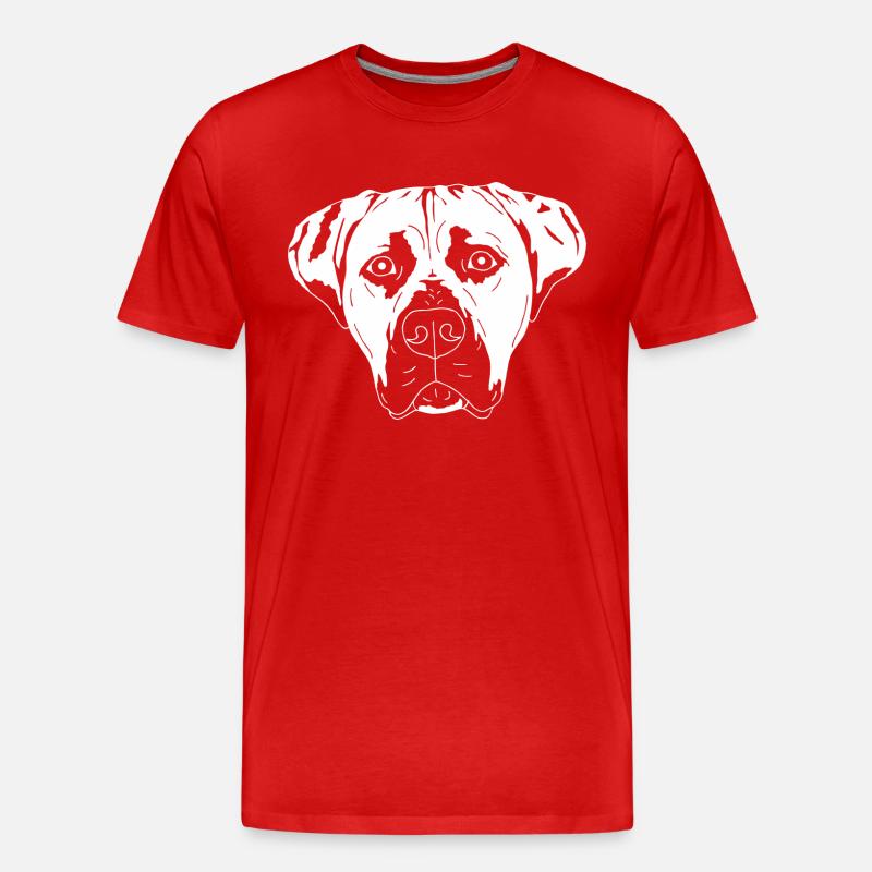 Presa Canario - Männer Premium Bio T-Shirt - Rot