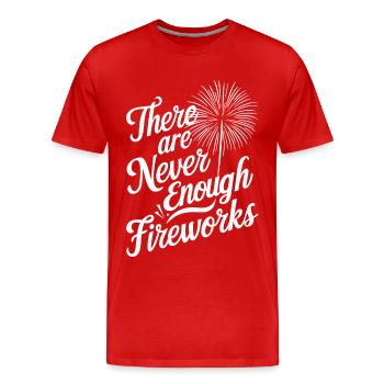 Pyrotechniker Feuerwerk Pyrotechnik - Männer Premium Bio T-Shirt - Rot - Vorne - Damien (186cm)
