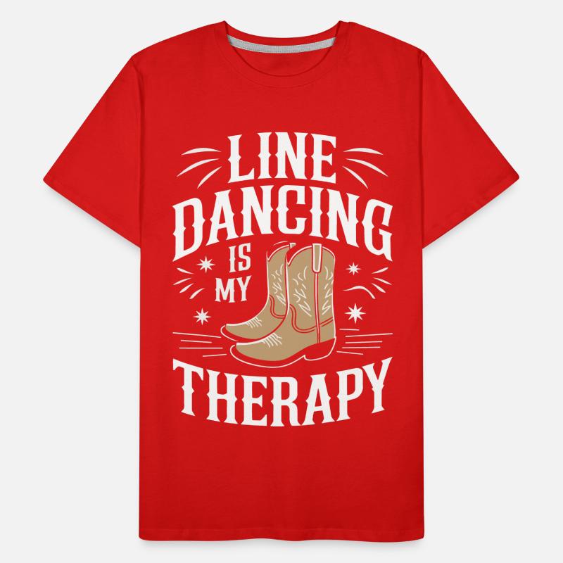 Line Dancing Dancing Dancers Men's Premium Organic T-Shirt