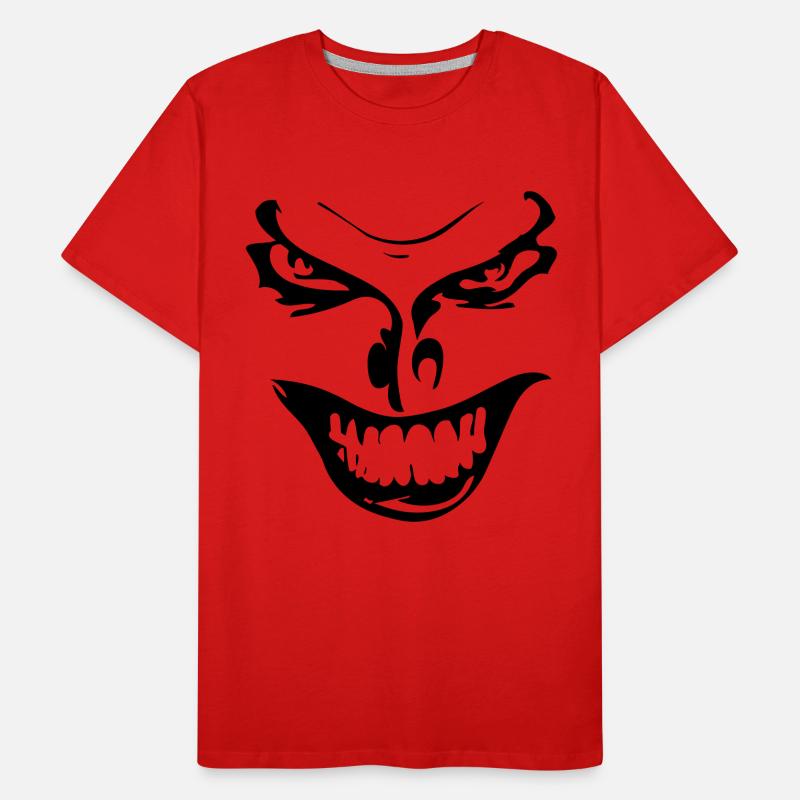 Evil Face Men's Premium Organic T-Shirt