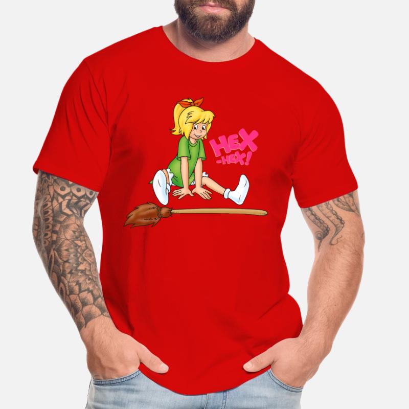 Bibi Blocksberg sitting with mashed potatoes HEX-HEX! Men's Premium Organic T-Shirt