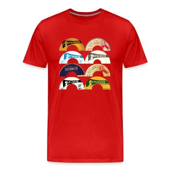 Studio One Reggae T-Shirt - Men's Premium Organic T-Shirt - red - Front - Damien (186cm)