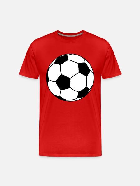 Soccer - Men's Premium Organic T-Shirt - red