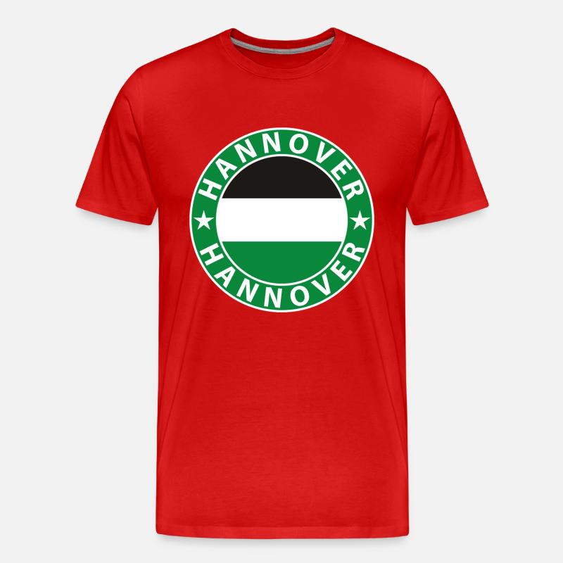 Hannover - Männer Premium Bio T-Shirt - Rot