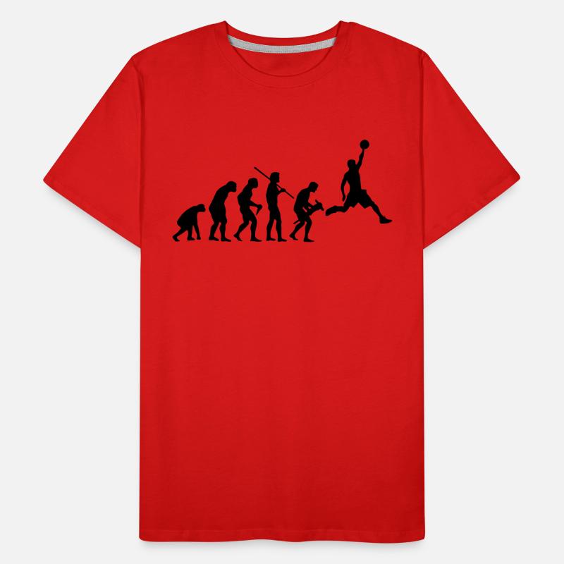 BASKETBALL EVOLUTION T-shirt bio Premium Homme