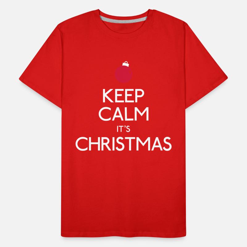 keep calm christmas T-shirt bio Premium Homme