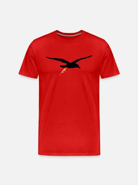 moewenschiss_zweifarbig - Men's Premium Organic T-Shirt - red