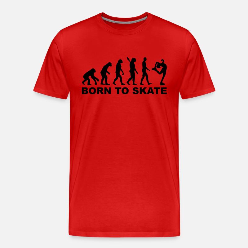 Evolution Figure skating - Men's Premium Organic T-Shirt - red