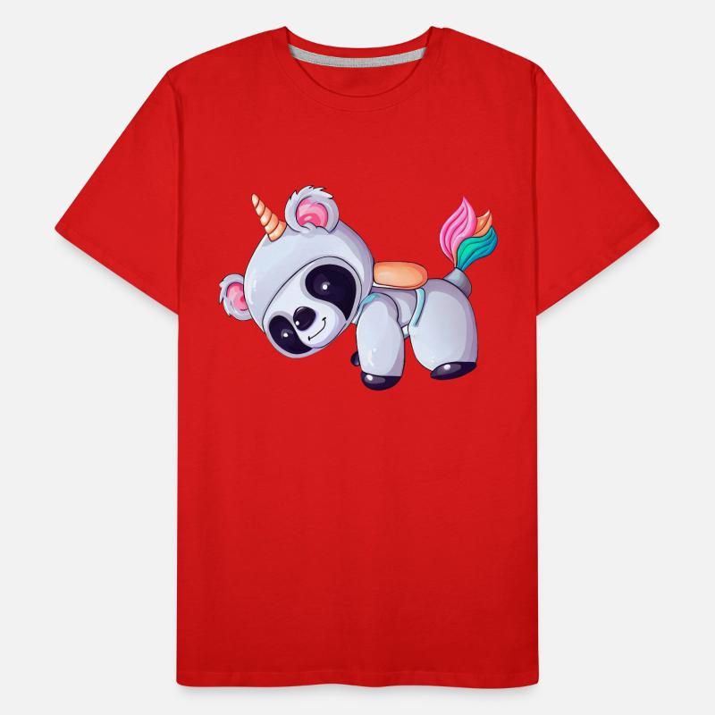 Astronaut Einhorn Koala Männer Premium Bio T-Shirt