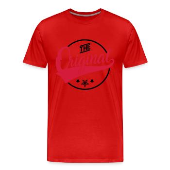 The Original - Das Original - The Remix - Familie - Men's Premium Organic T-Shirt - red - Front - Damien (186cm)