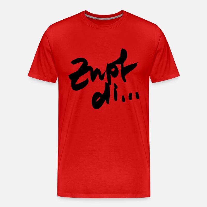Zupf di... - Männer Premium Bio T-Shirt - Rot