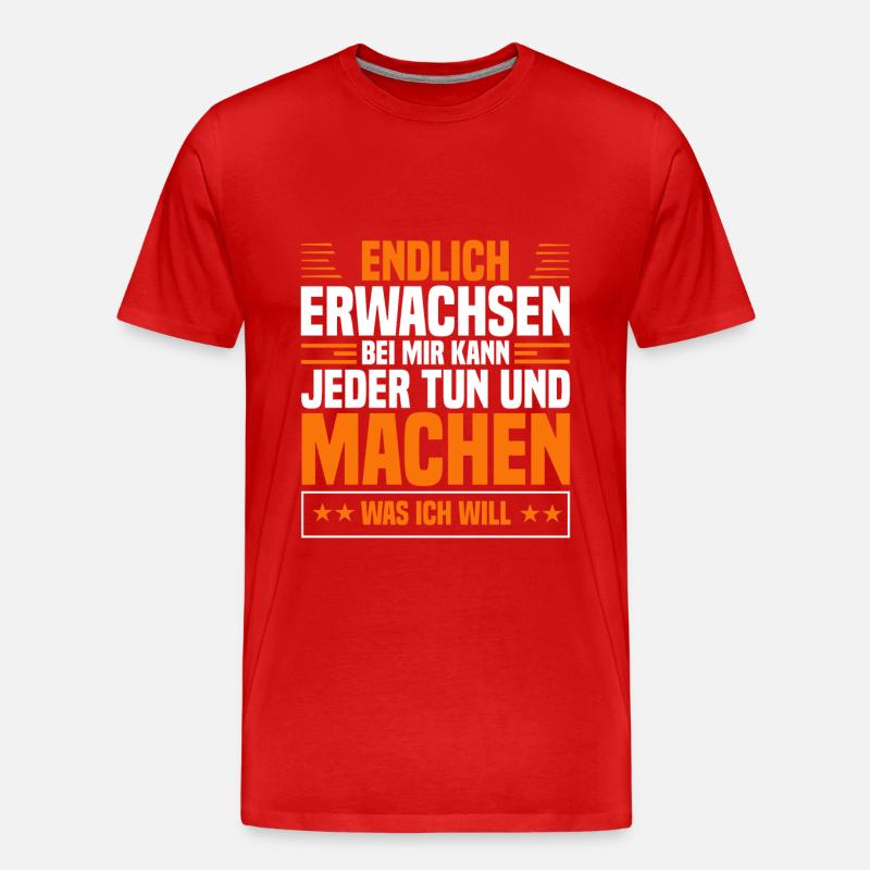 Jugendliche Feier Jugendweihe - Männer Premium Bio T-Shirt - Rot