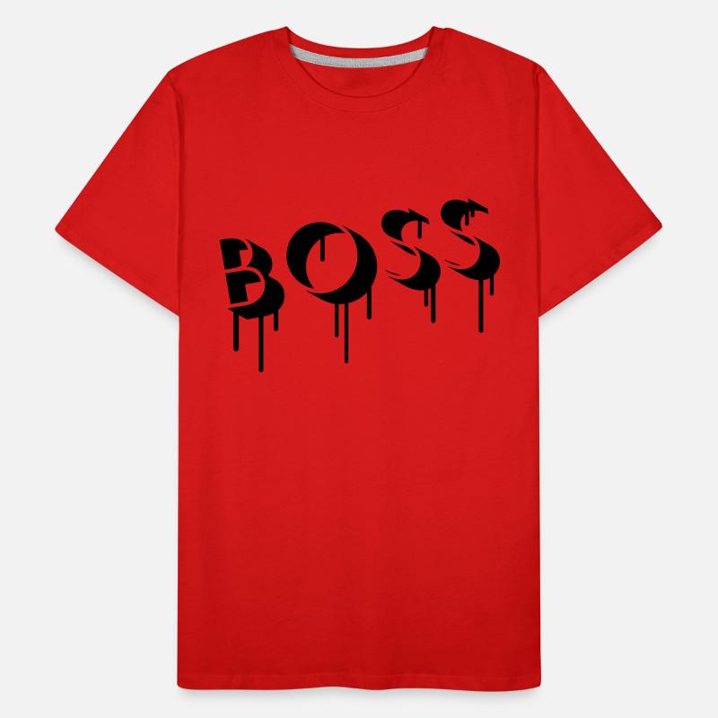 Boss Graffiti T-shirt bio Premium Homme