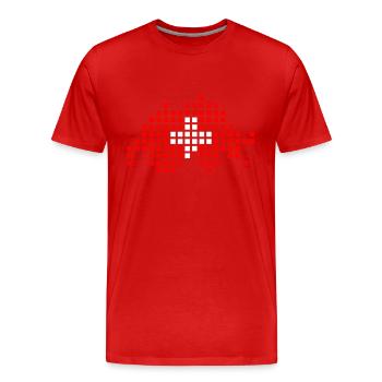 Schweiz - Männer Premium Bio T-Shirt - Rot - Vorne - Damien (186cm)
