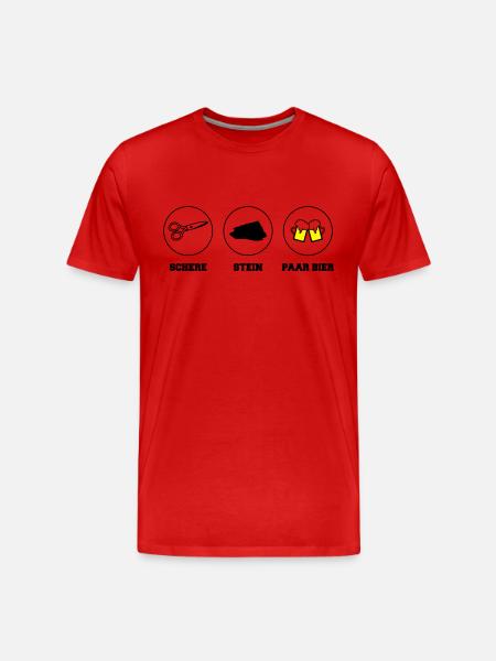 blockedName - Männer Premium Bio T-Shirt - Rot