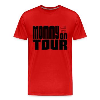 Poussette Mommy On Tour - T-shirt bio Premium Homme - rouge - Devant - Damien (186cm)