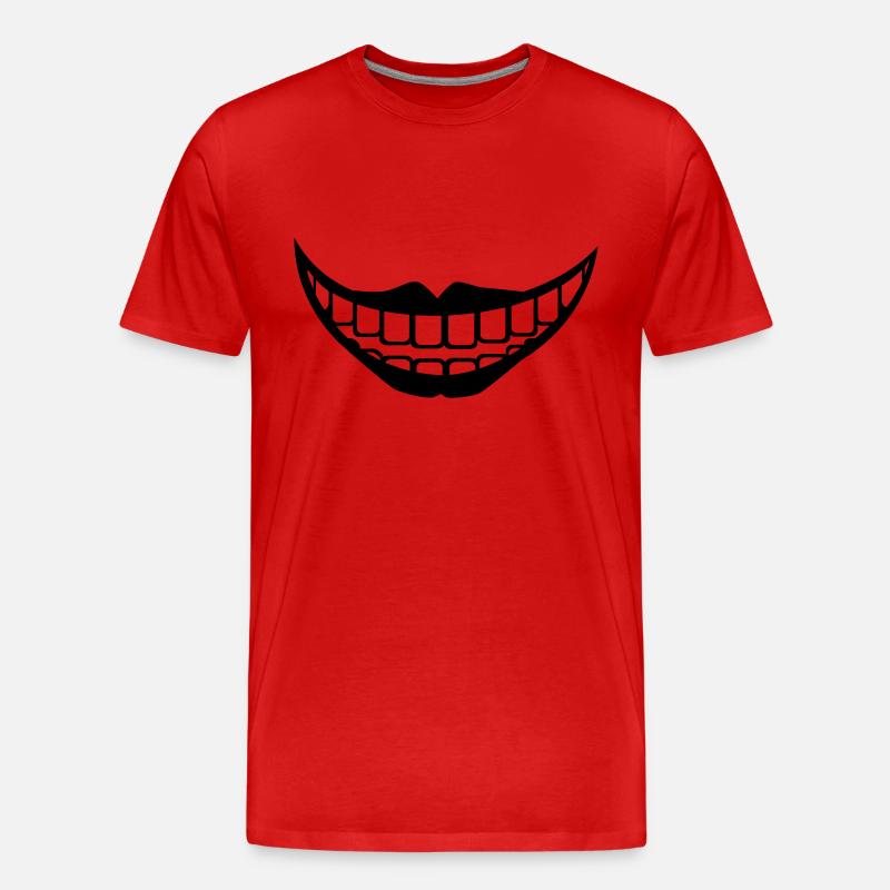 Mund - Männer Premium Bio T-Shirt - Rot