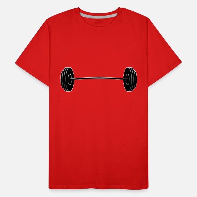Barre de poids T-shirt bio Premium Homme