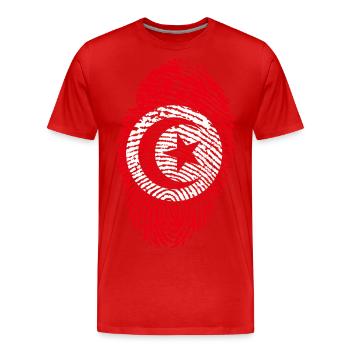 TUNISIE TUNIS ARABE ISLAM CADEAU T-SHIRT - T-shirt bio Premium Homme - rouge - Devant - Damien (186cm)