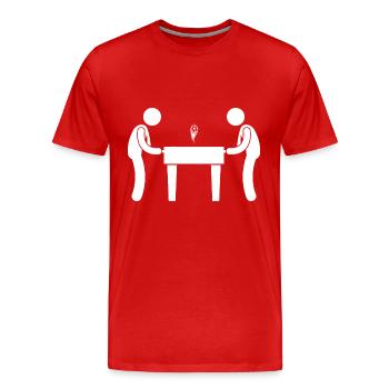 Baby-foot Baby-foot Fun Goal Fan - T-shirt bio Premium Homme - rouge - Devant - Damien (186cm)