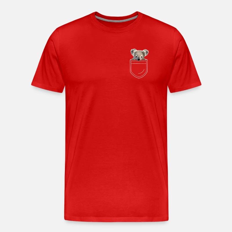 Koala Koalabär - Männer Premium Bio T-Shirt - Rot