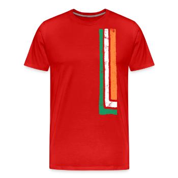 Ireland - Men's Premium Organic T-Shirt - red - Front - Damien (186cm)