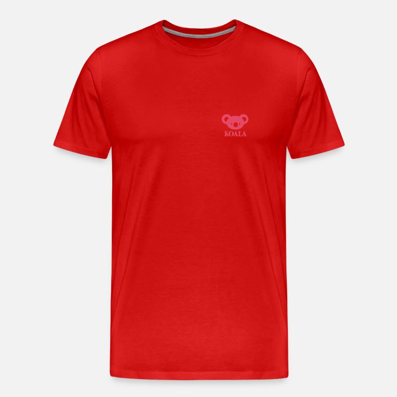 KOALA blush - Männer Premium Bio T-Shirt - Rot