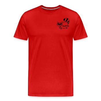 Anti-Zoo Saubär - Männer Premium Bio T-Shirt - Rot - Vorne - Damien (186cm)