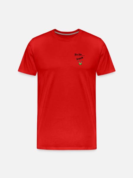 Ho Ho Hoppla - Männer Premium Bio T-Shirt - Rot
