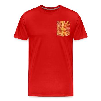 T-shirt with full-color spokes print - Men's Premium Organic T-Shirt - red - Front - Damien (186cm)