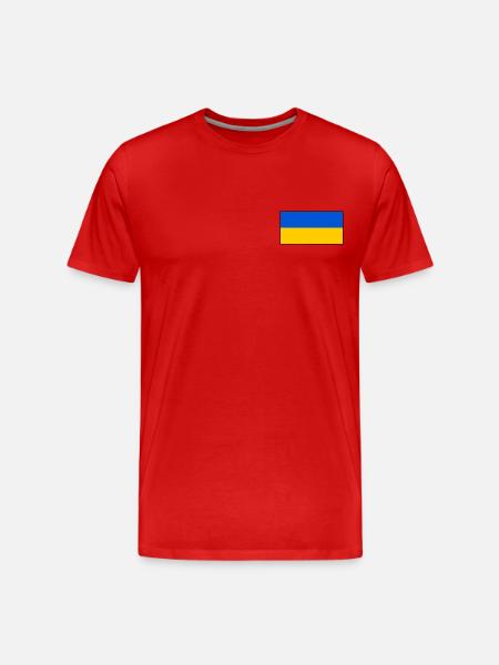 Ukraine - Men's Premium Organic T-Shirt - red